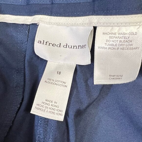 Alfred Dunner Women's Plus Size 18 Blue Cargo Pants Portioned Short NWT - Picture 7 of 7